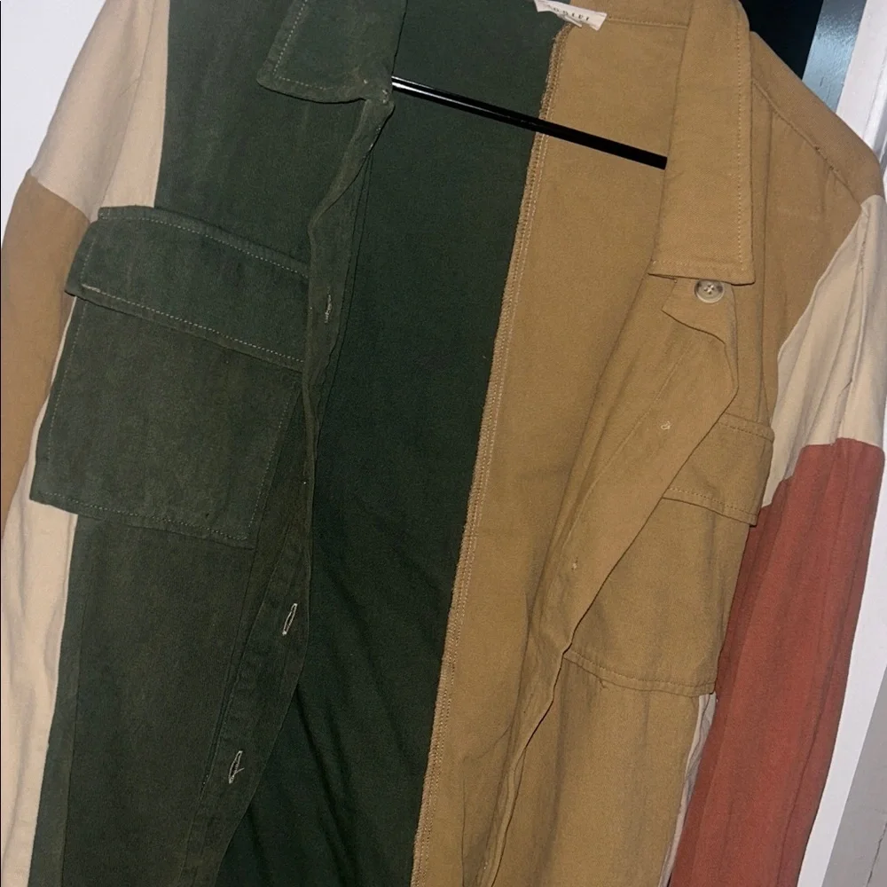 NWOT Colorblock Shacket - Picture 4 of 5
